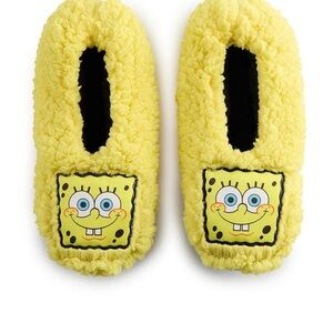 Sponge Bob. Mushies Men’s Slipper Socks. Size 10-13